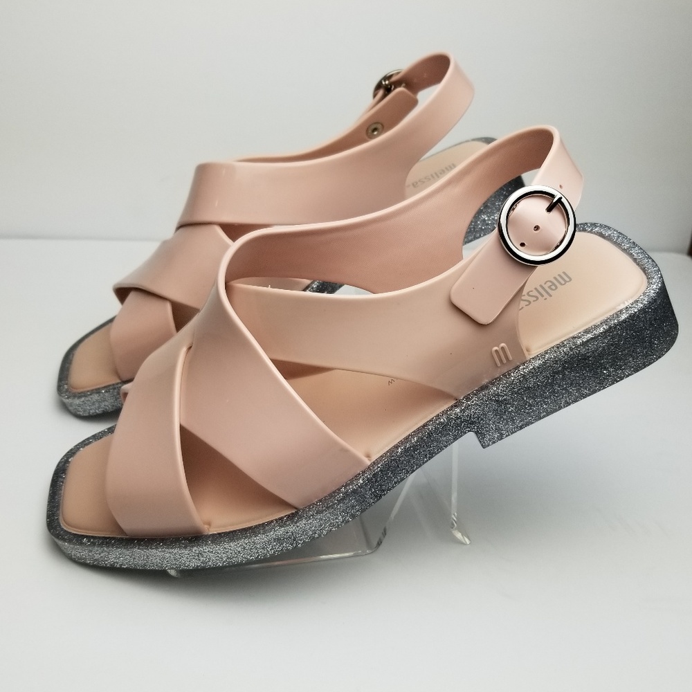 Melissa Women Sandals Melrose Light Pink & Silver - Picture 4 of 8